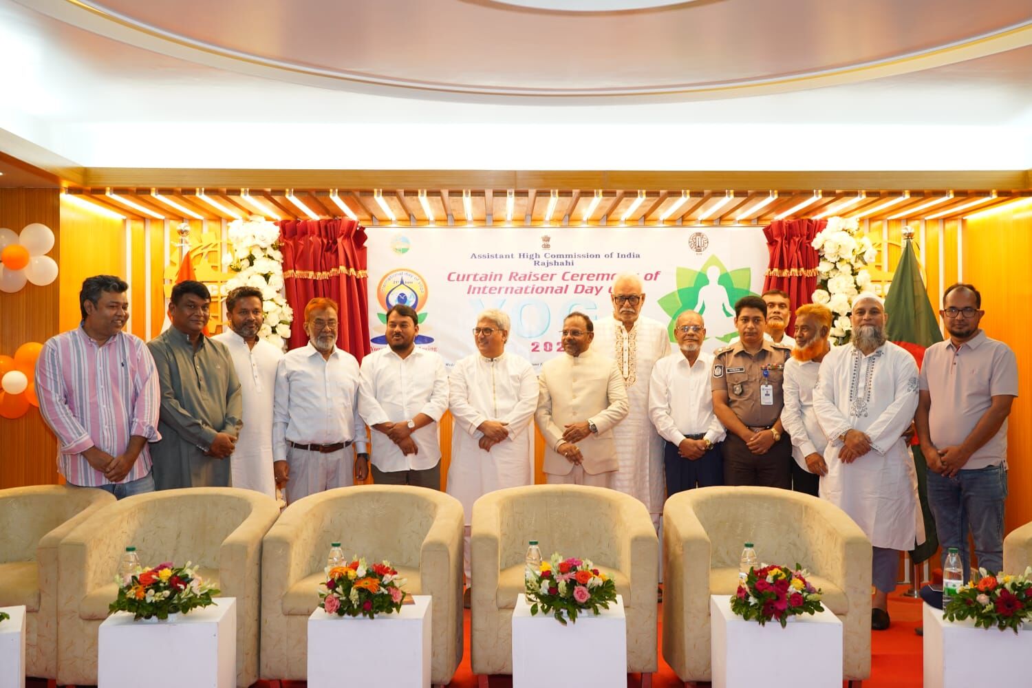 Curtain Raiser Ceremony of International Day of Yoga 2026 with the Assistant High Commission of India, Rajshahi