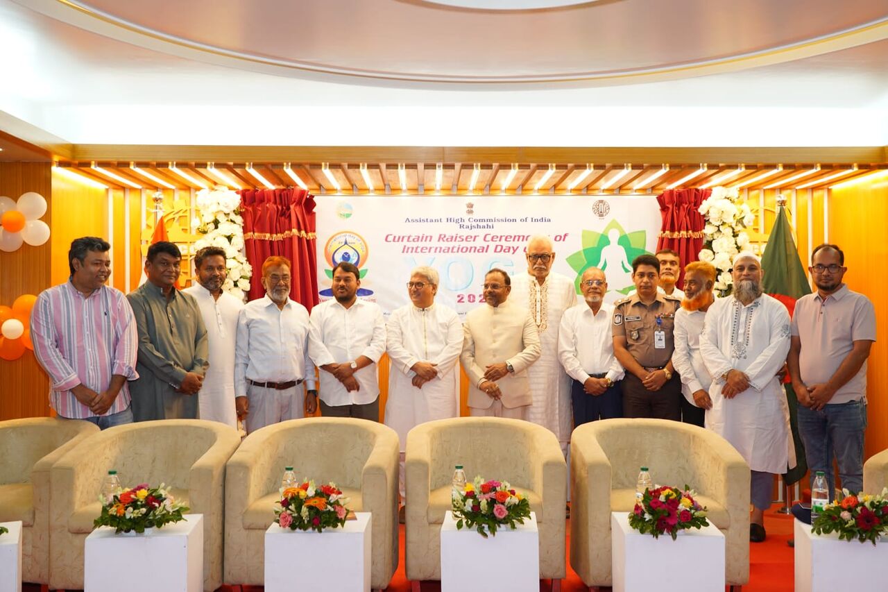 Curtain Raiser Ceremony of International Day of Yoga 2026 with the Assistant High Commission of India, Rajshahi